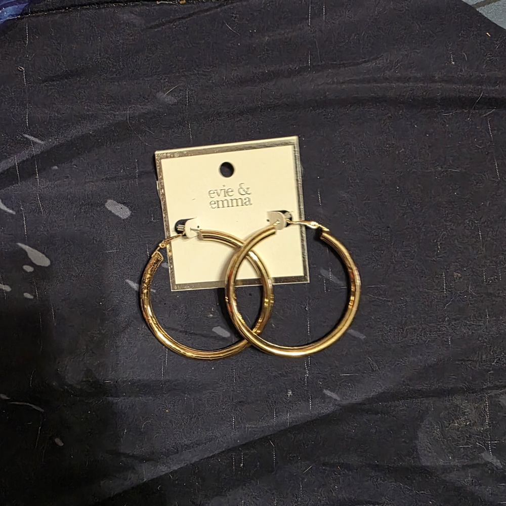 VPL Elegant Gold Hoop Earrings